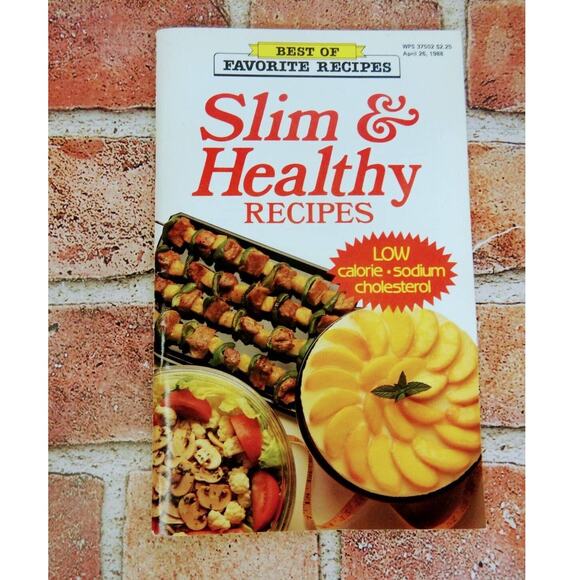 Slim and Healthy Recipes – 1988 - Best of Favorite Recipes Mag Cookbook Booklet‎ - Picture 1 of 8